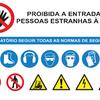 Placa Normas de Segurança  Med. 900 mm  X  600 mm 