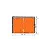  Placa ADR Desdobrável Vertical 400x300mm