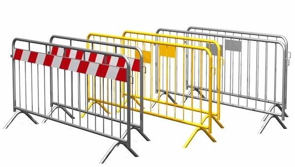 Barreira Anti-Motim Metálica Galvanizada Med. 2500x1000
