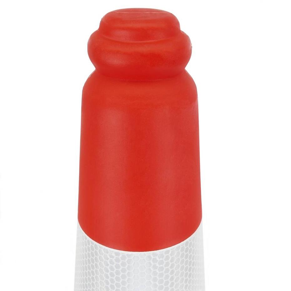 Cone Sinalização Polietileno 75cm c/ faixas refletoras PACK 30