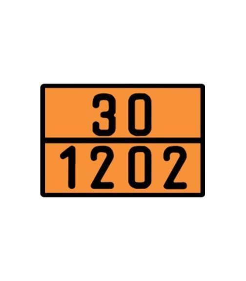 Chapa ADR identificação do produto ONU