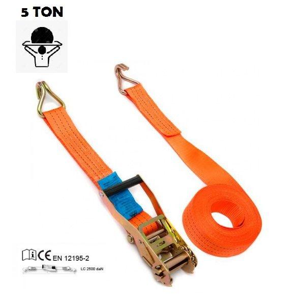 Cinta  Carga Amarração  5 Ton X  9 Metros  Gancho   Fechado   Box 16