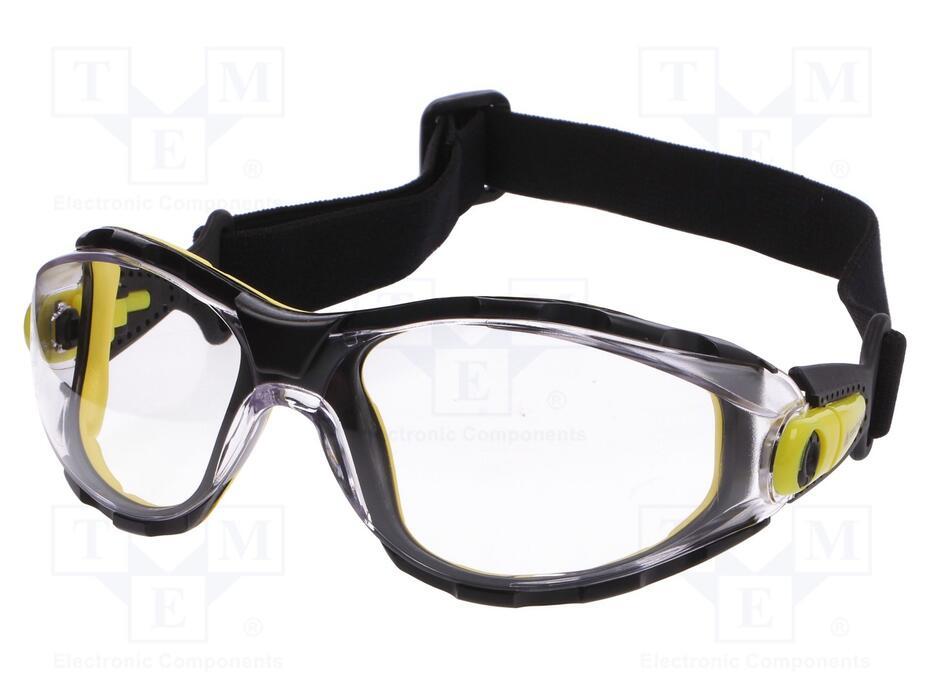 PACAYA CLEAR STRIP DELTA PLUS - Óculos de protecção; Lente: transparente; Classe: 1