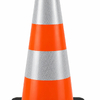 Cone Sinalização PVC 50cm c/ faixas reflectora PACK 30 