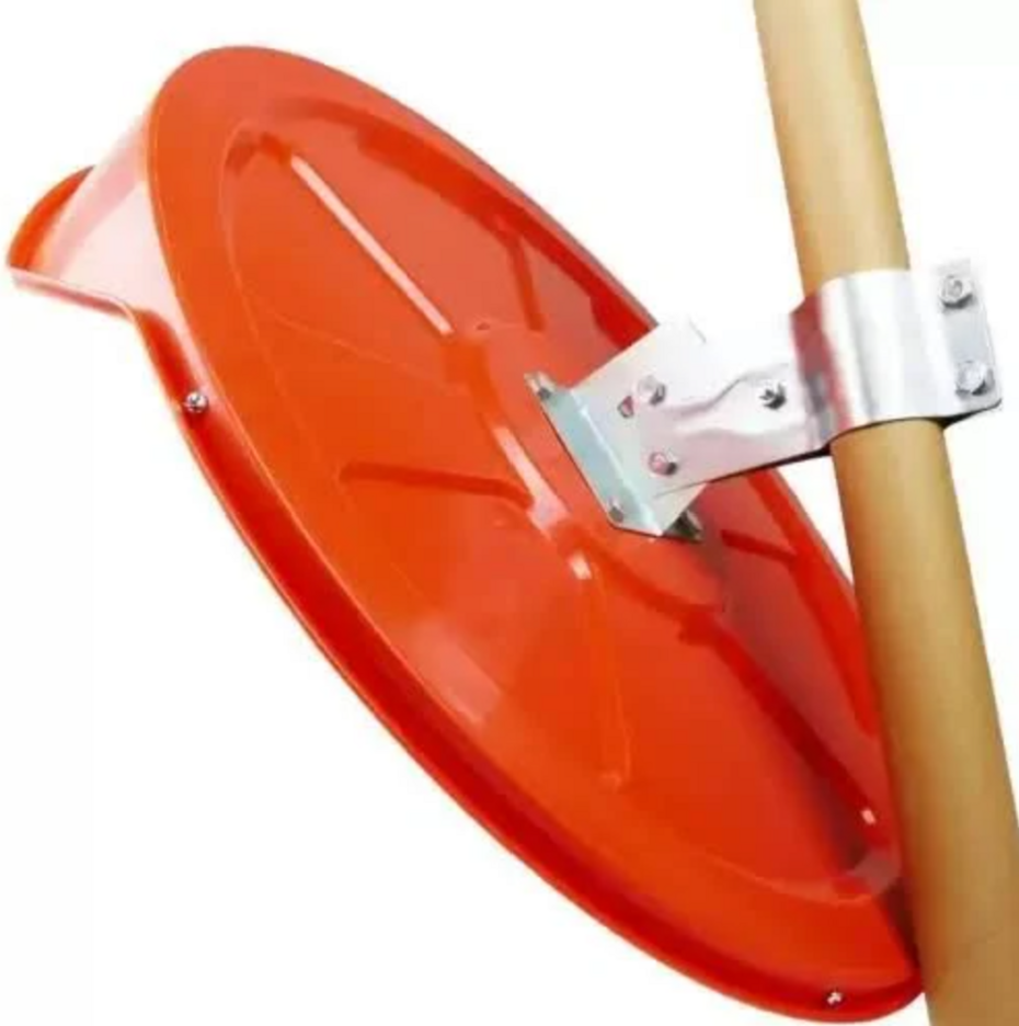 Espelho parabólico Convexo ECO Policarbonato  c/ acess. fixação Diam. 60cm