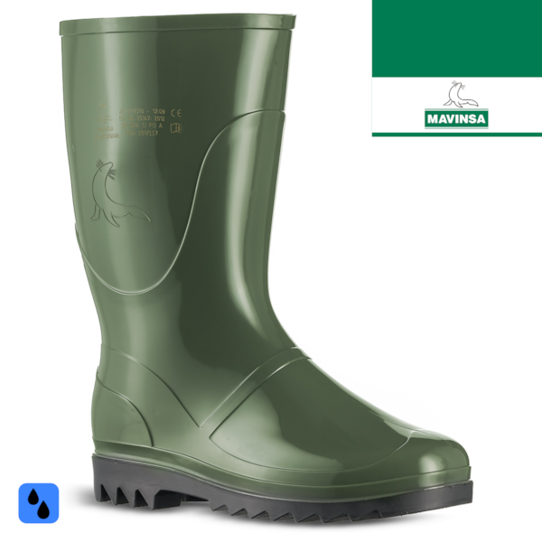 Bota Borracha PVC 1/2 Cano s/ Proteção