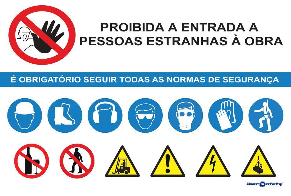 Placa Normas de Segurança  Med. 900 mm  X  600 mm 