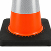 Cone Sinalização PVC 50cm c/ faixas reflectora PACK 30 