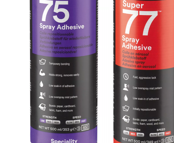 Cola industrial em spray 3M77