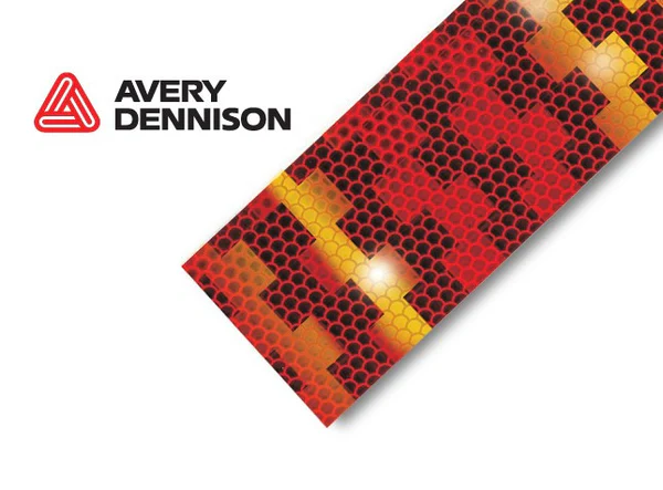 Fita de sinalização Avery Dennison aprovada pela ECE 104 / 50 m, branca/ 50 m, Vermelha