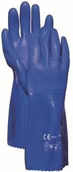 Luva PVC azul antiderrapante 35cm Actifresh ( Par )
