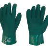 Luva PVC Verde Duplo Revestimento (27cm) EN374-2 ( Par )