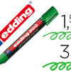 Marcador edding permanente 300 verde ponta redonda 1,5 mm.