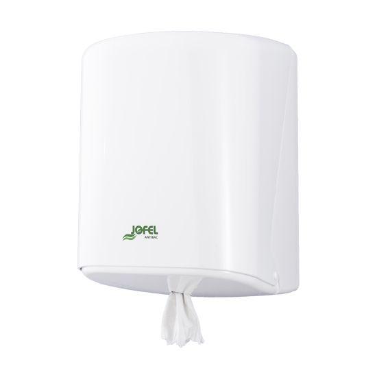 Dispensador   p/ Rolo de Papel Chaminé ABS Branco
