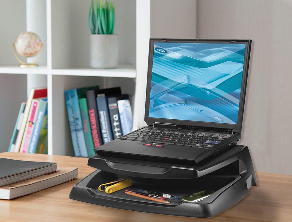 Suporte q-connect para portatil e monitor pc suporta ate 25 kg - 465 x 345 x 120 mm.