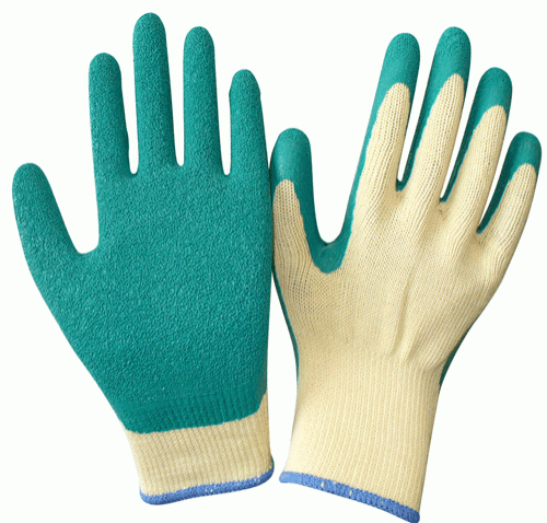 Luva  Malha S/Cost. Rev. Latex Anti-Derrap.( Par )