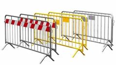 Barreira Anti-Motim Metálica Galvanizada Med. 2500x1000