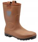 Bota IBS PVC Rigger S5 m/cano Pêlo Interior Castanha 