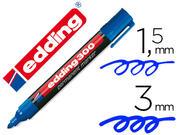 Marcador edding permanente 300 azul ponta redonda 1,5 mm.